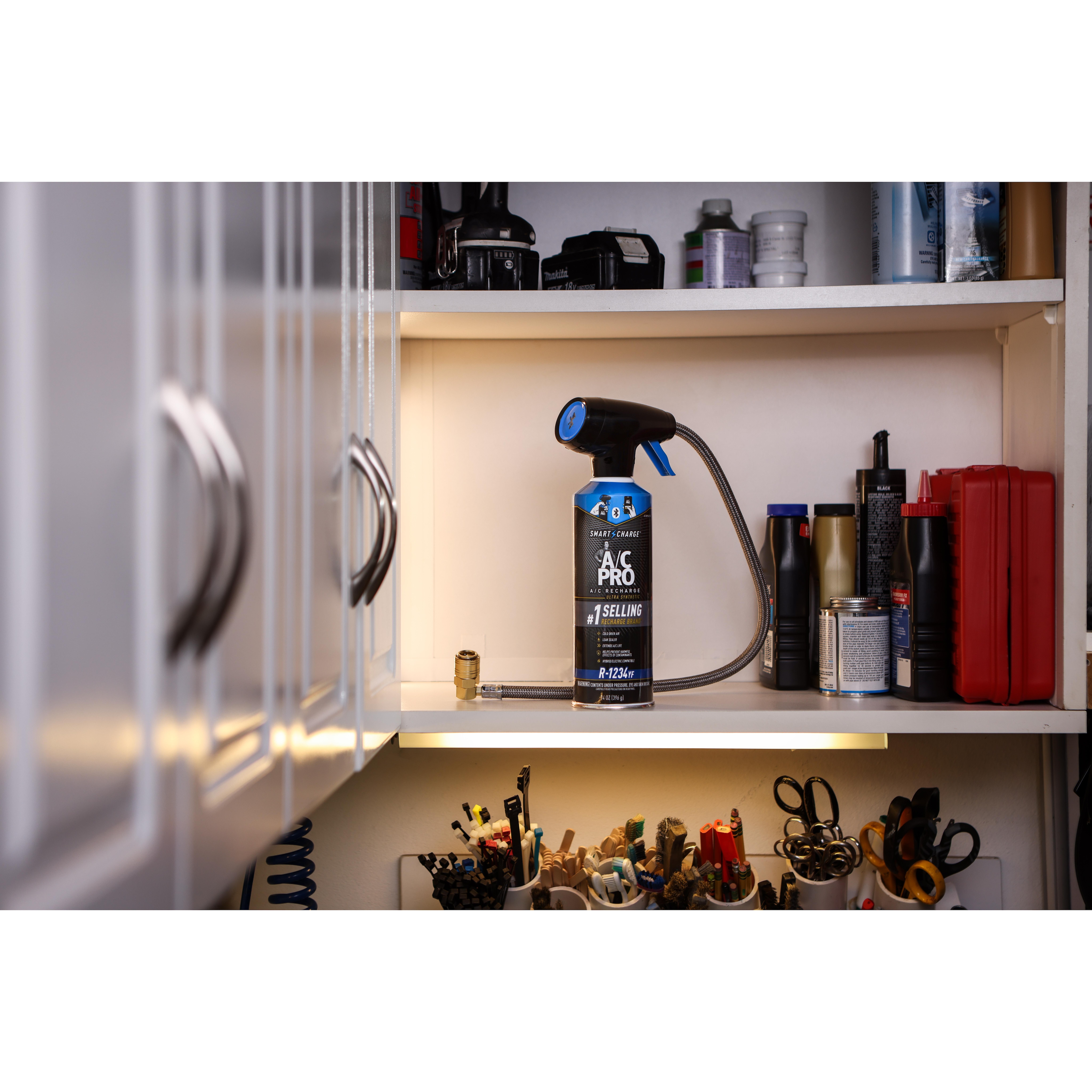 A/C Pro R1234yf Refrigerant with Stop Leak and Bluetooth Charging