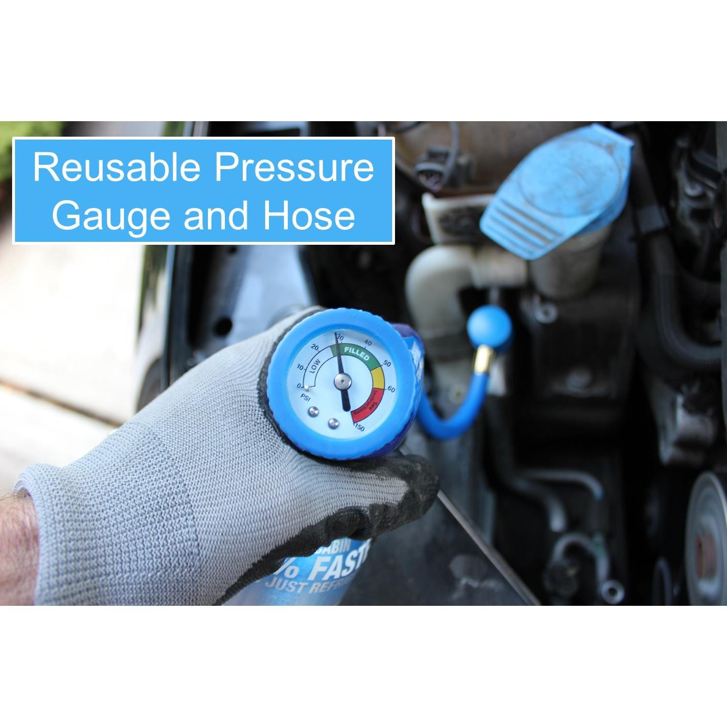 SubZero R-134a Refrigerant Kit with Stop Leak and Charging Hose