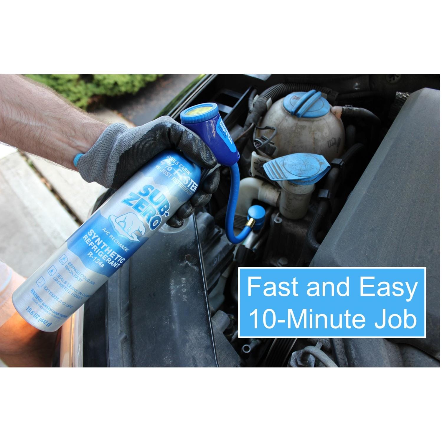 SubZero R-134a Refrigerant Kit with Stop Leak and Charging Hose