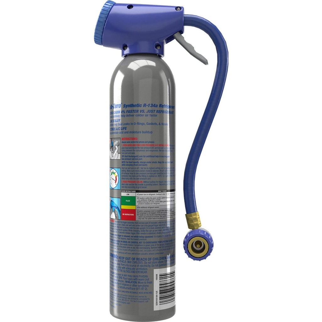 SubZero R-134a Refrigerant Kit with Stop Leak and Charging Hose 15.6oz ...