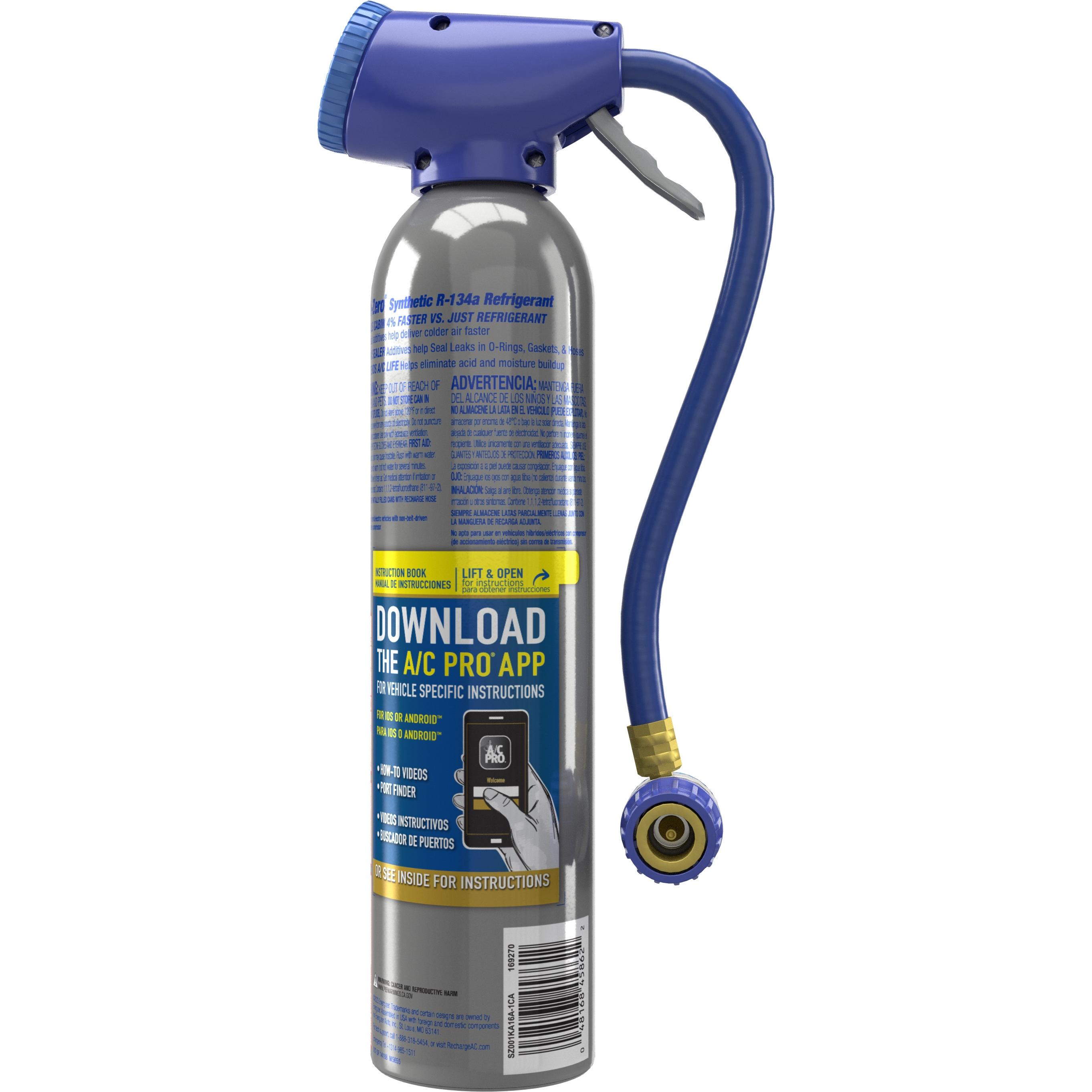 SubZero R-134a Refrigerant with Stop Leak and Charging Hose 15.6oz