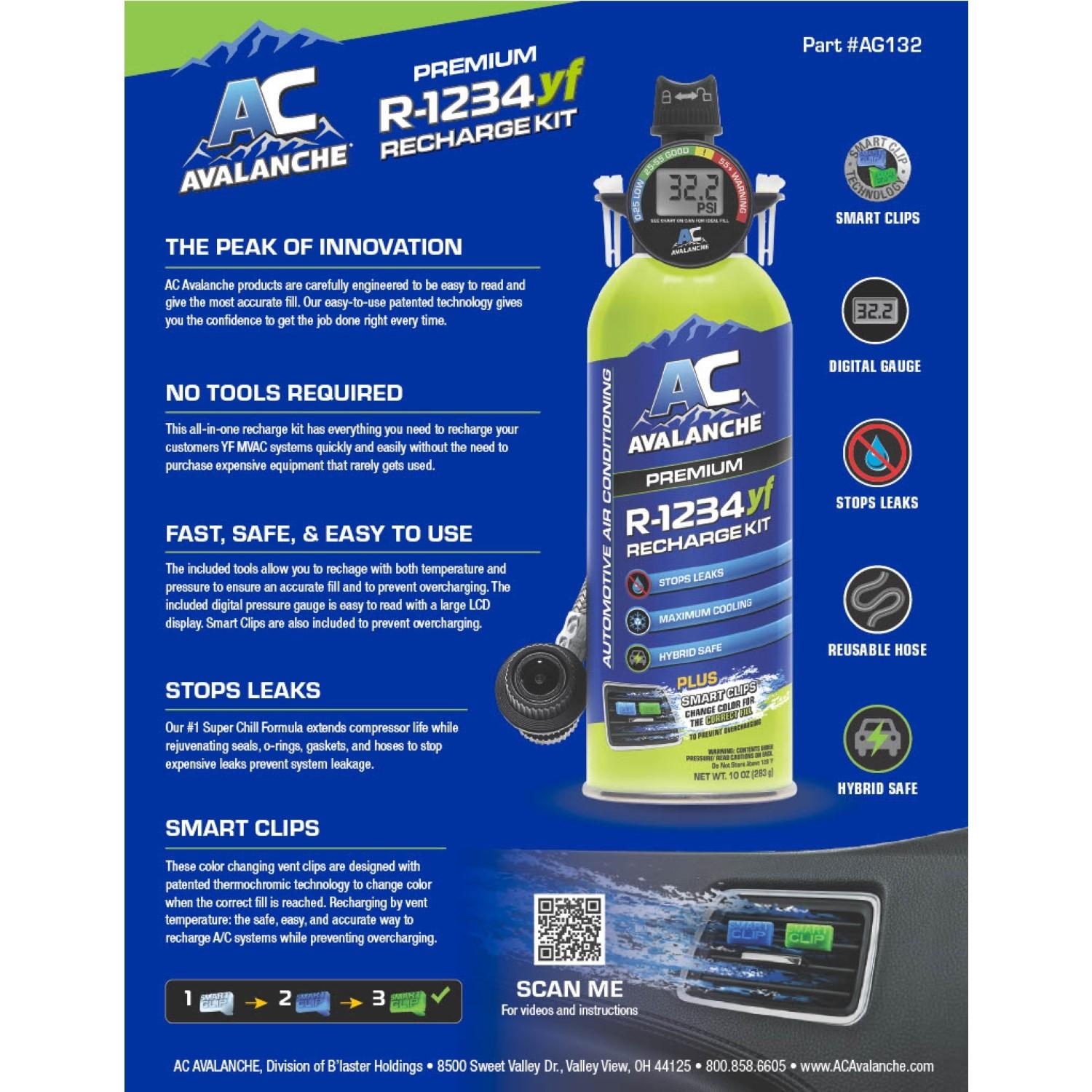 アネアネ1234ページです。ドライ ＆リッチ＆ キリン AC Avalanche R1234YF with Leak Stop and Charging Hose 10oz | AutoZone