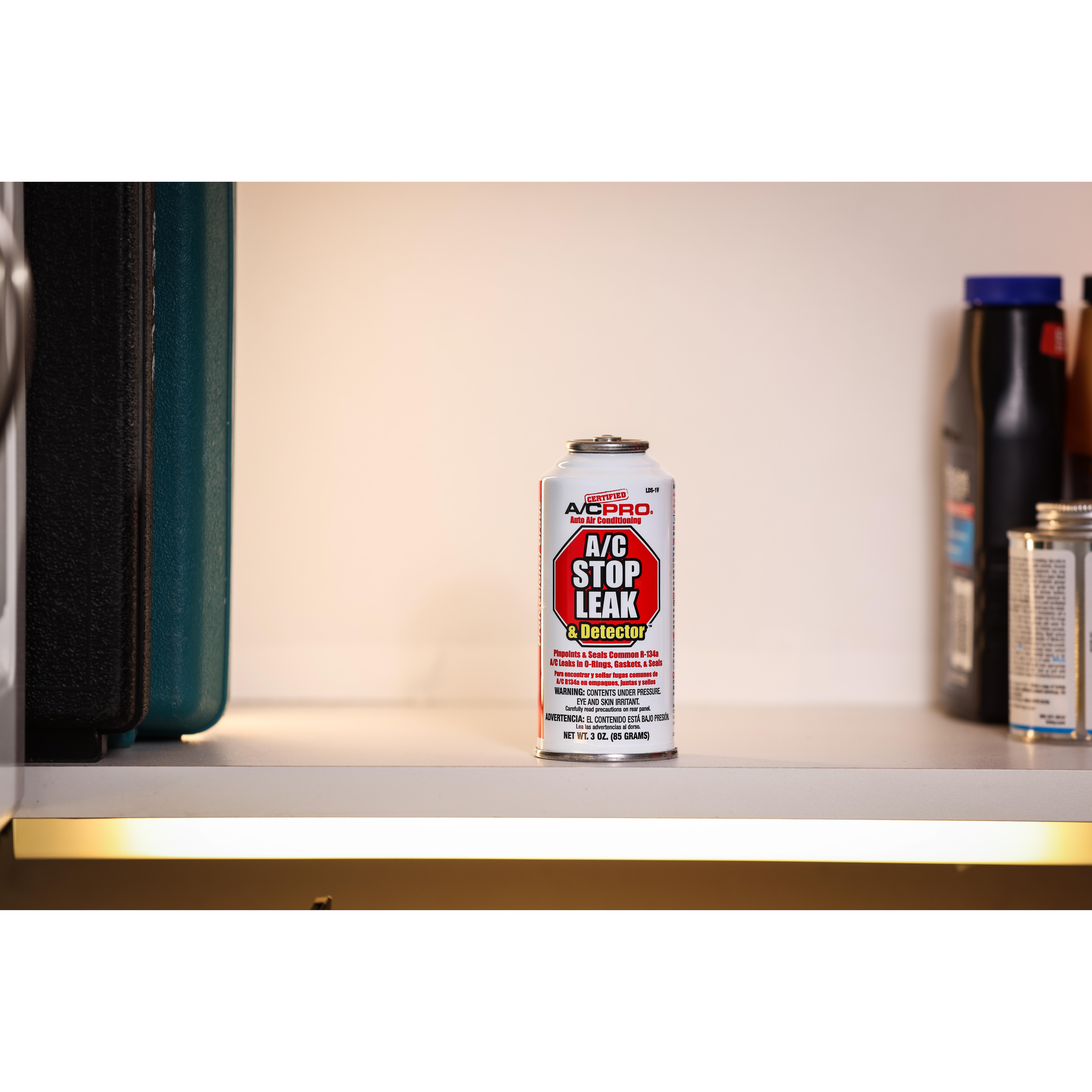 Certified A/C Pro R134A Refrigerant with Leak Detection Dye and