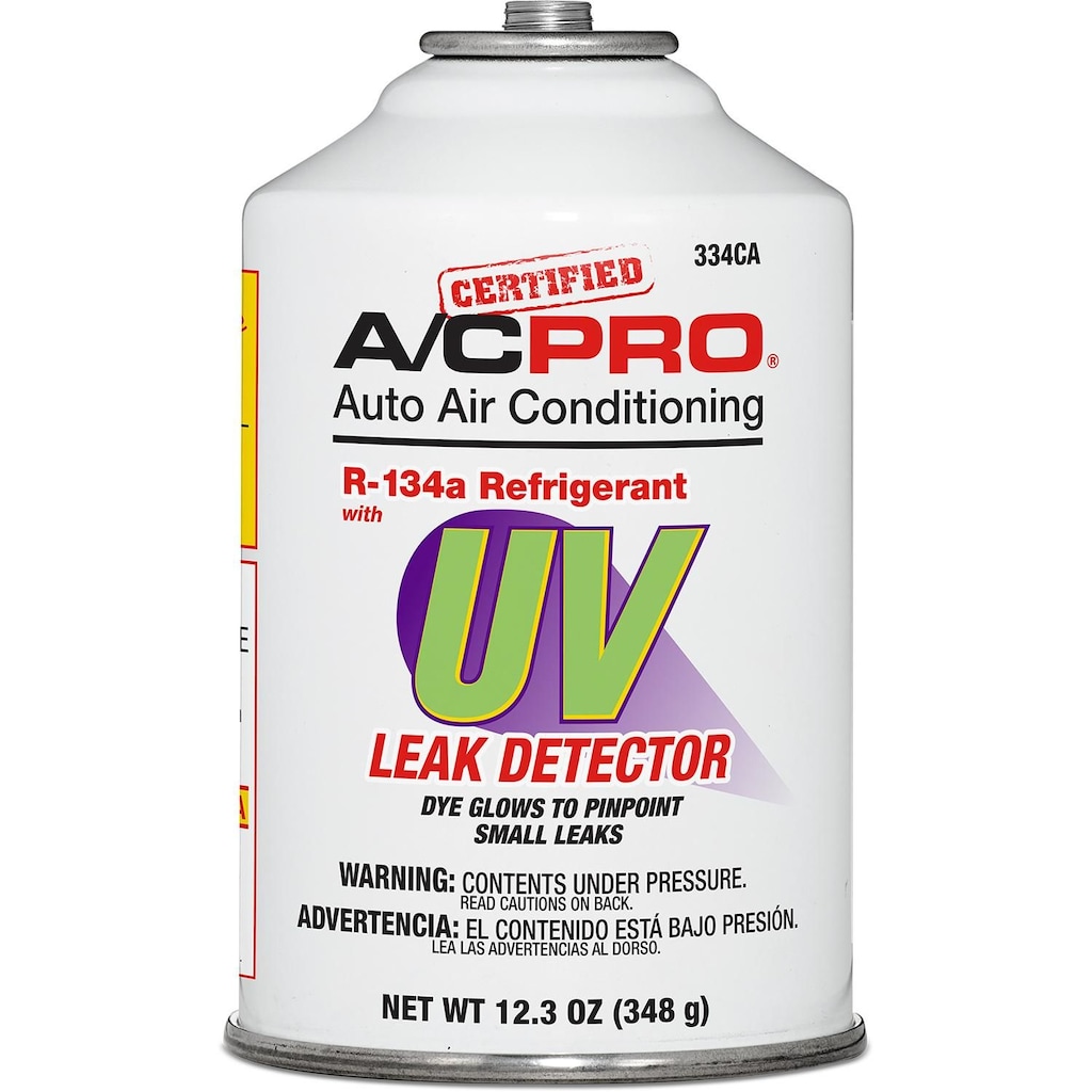 Certified A/C Pro R-134a Refrigerant with Stop Leak and UV Dye 11.3oz ...