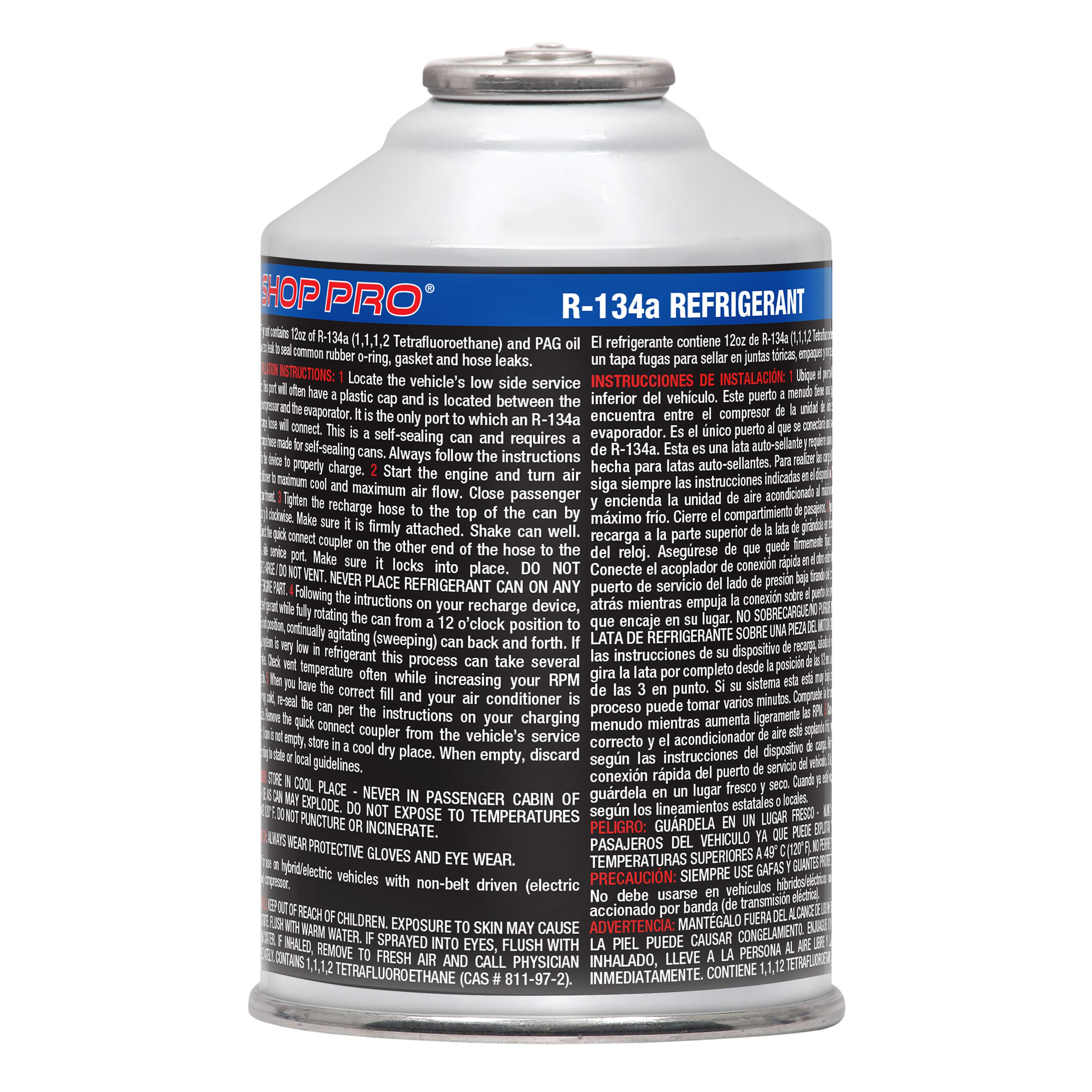 ShopPro R134A Refrigerant, Stop Leak 12oz | AutoZone