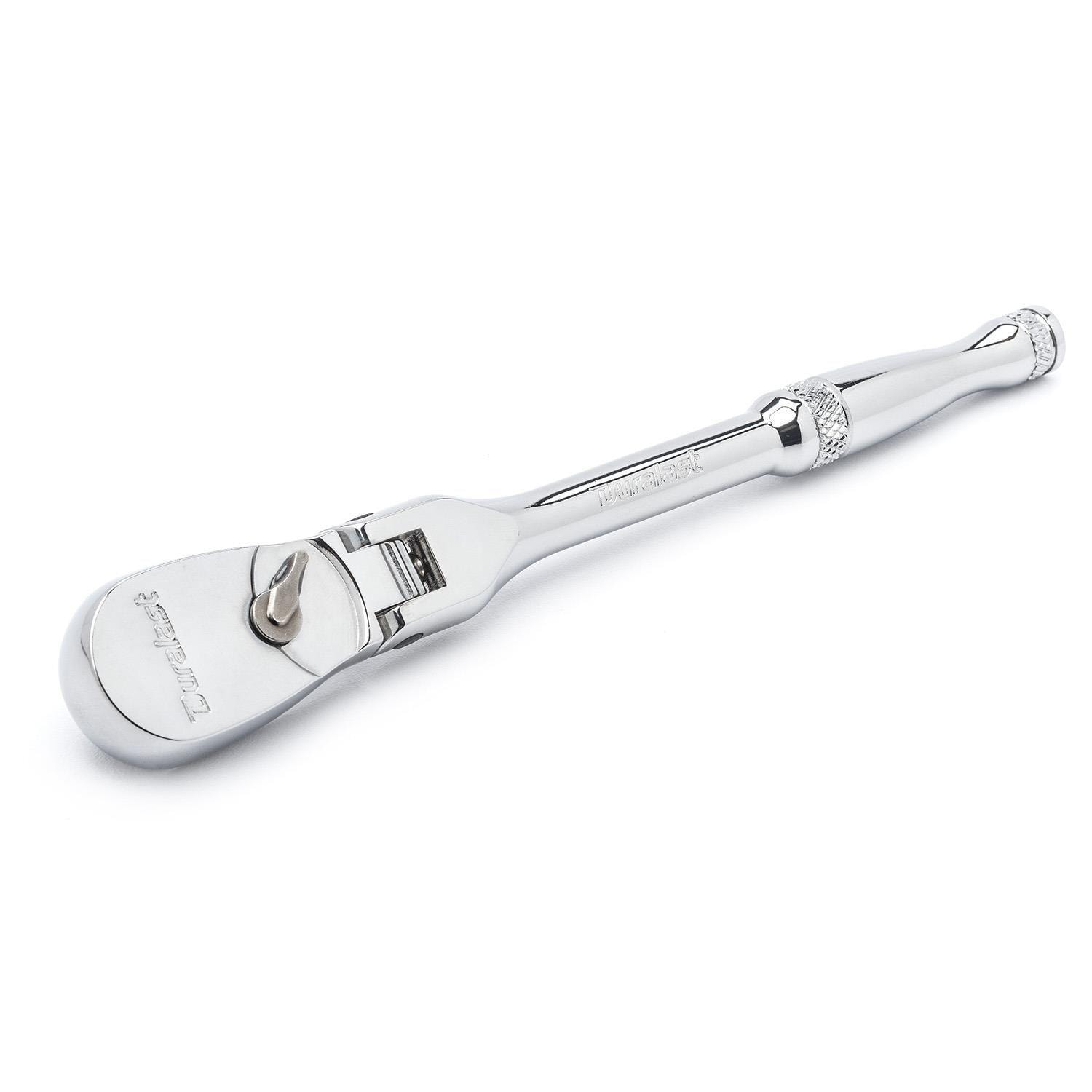 Duralast 1/4in Drive 100-Position Full Polish Flex Head Ratchet