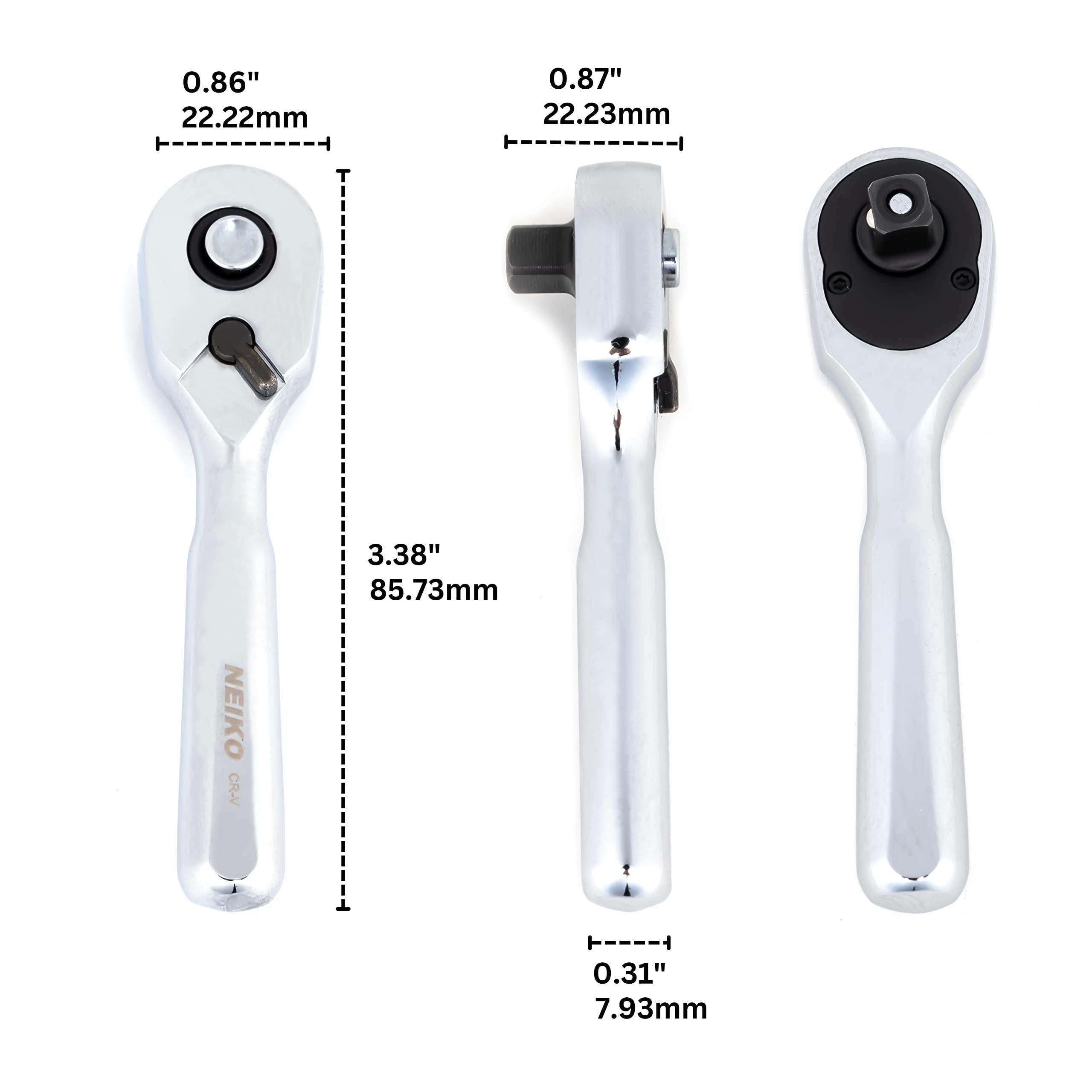 NEIKO 1/4in Drive Stubby Ratchet Wrench | AutoZone
