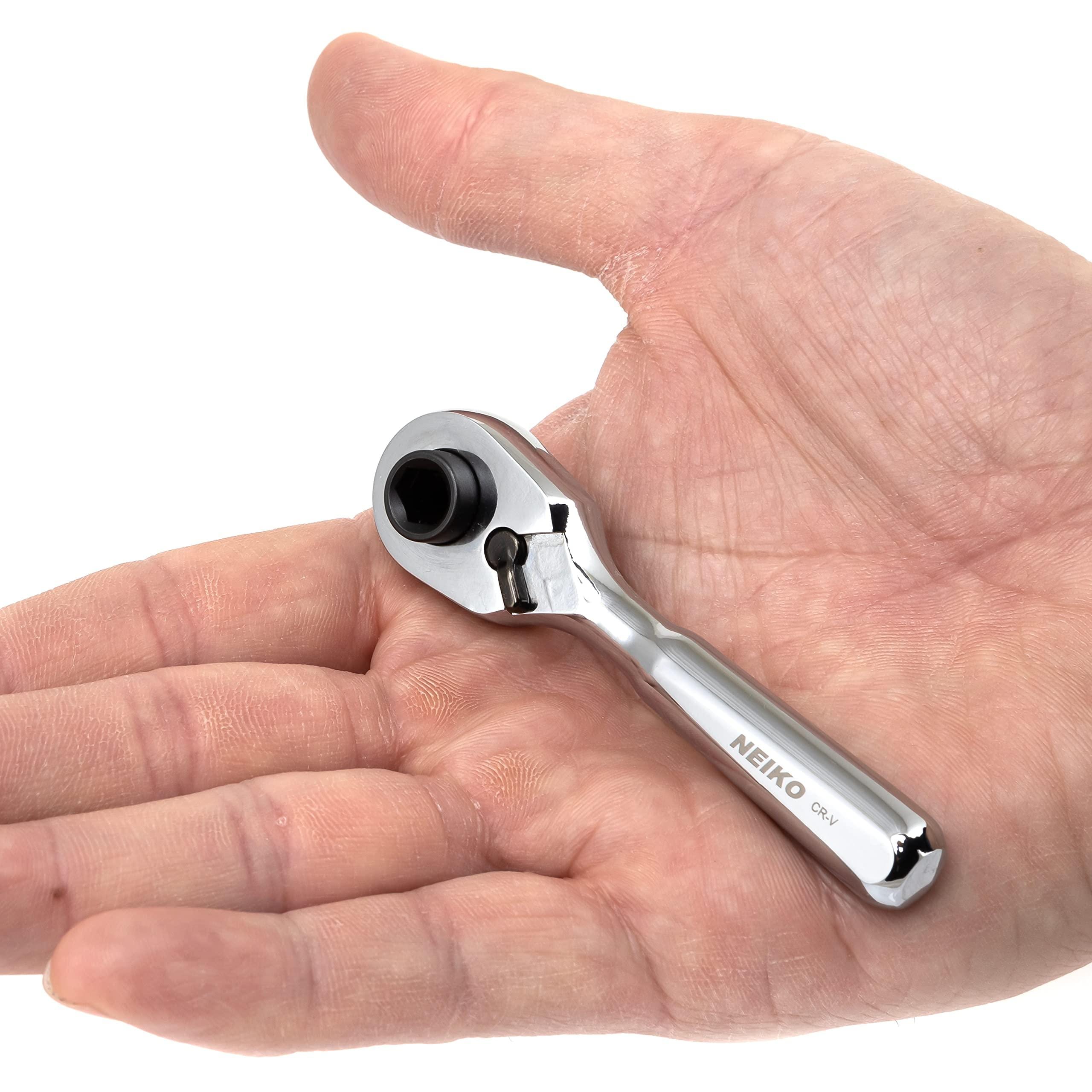 NEIKO 1/4in Drive Stubby Ratchet Wrench and Bit | AutoZone