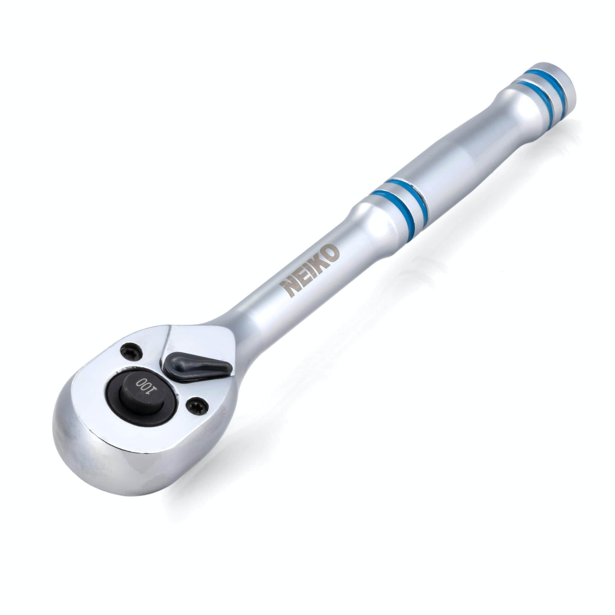 NEIKO 1/4in, 6in CR-V, Ratchet Wrench, 100 Tooth Reversible, 3.6