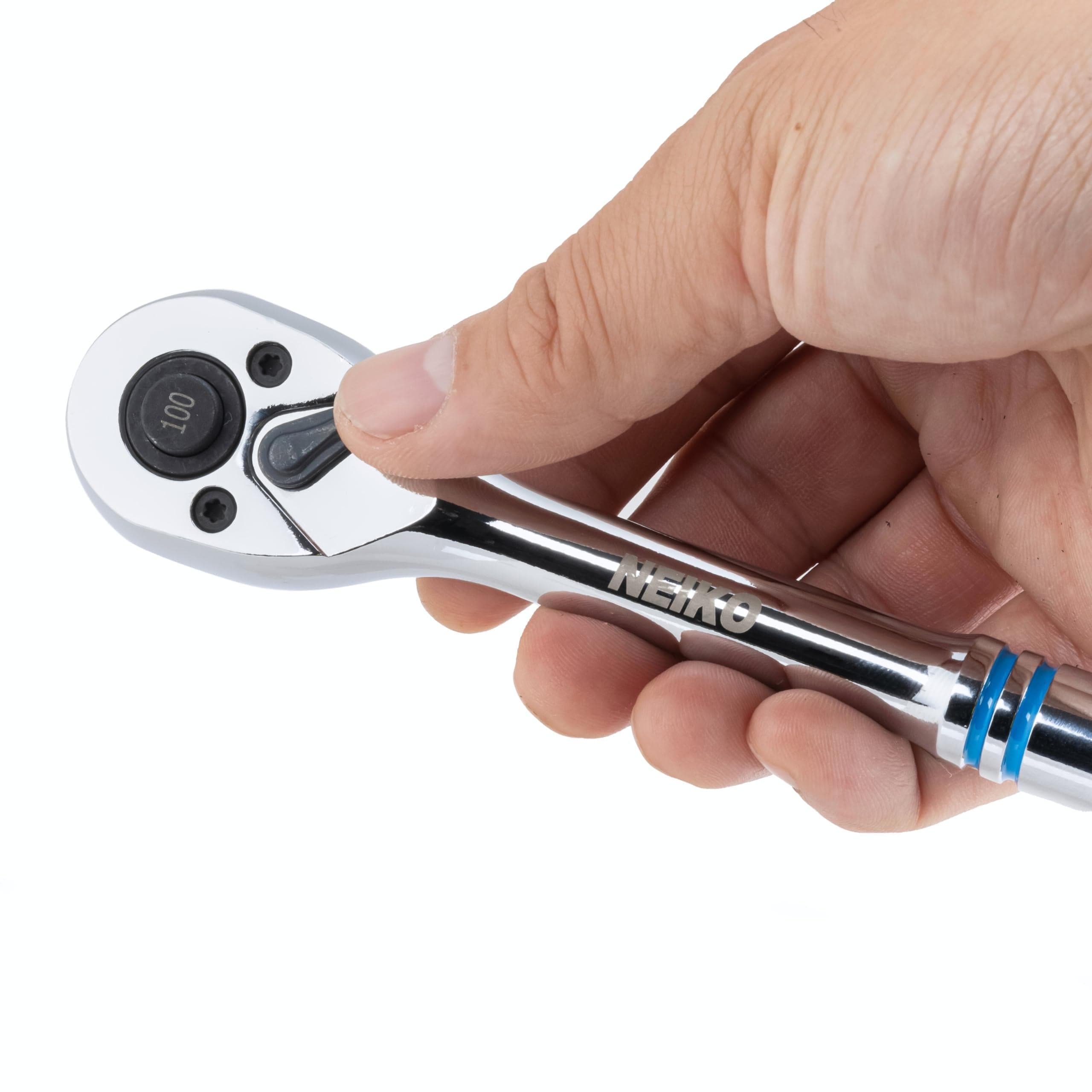 なっち NEIKO 3/8in Ratchet Wrench, 8in CR-V, 100 Tooth Reversible, 3.6