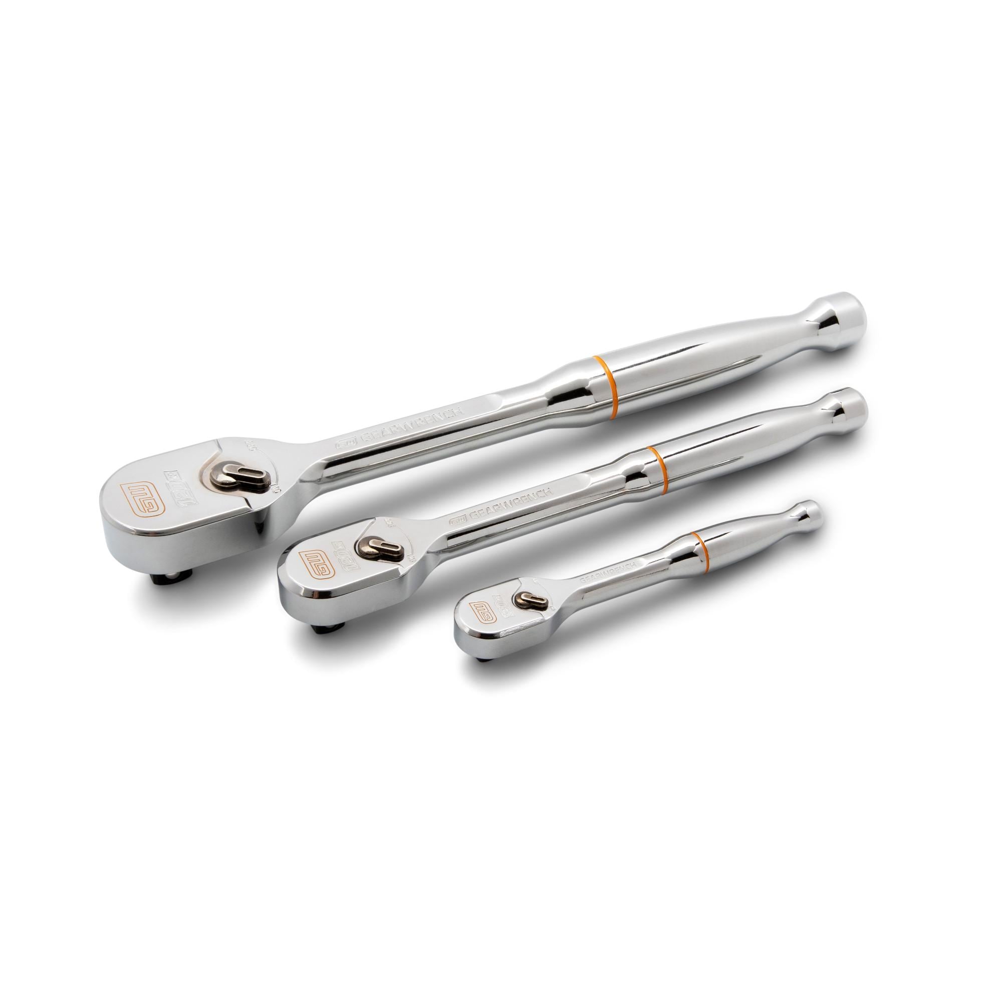 GearWrench 1/4in, 3/8in and 1/2in Drive 120XP Full Polish Teardrop