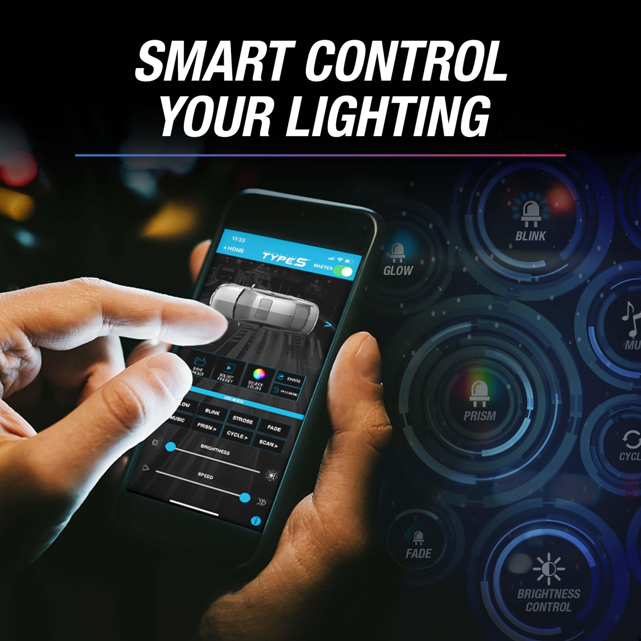 Type S 96in Formula DRIFT Pro Series Interior Smart COB Lighting Kit