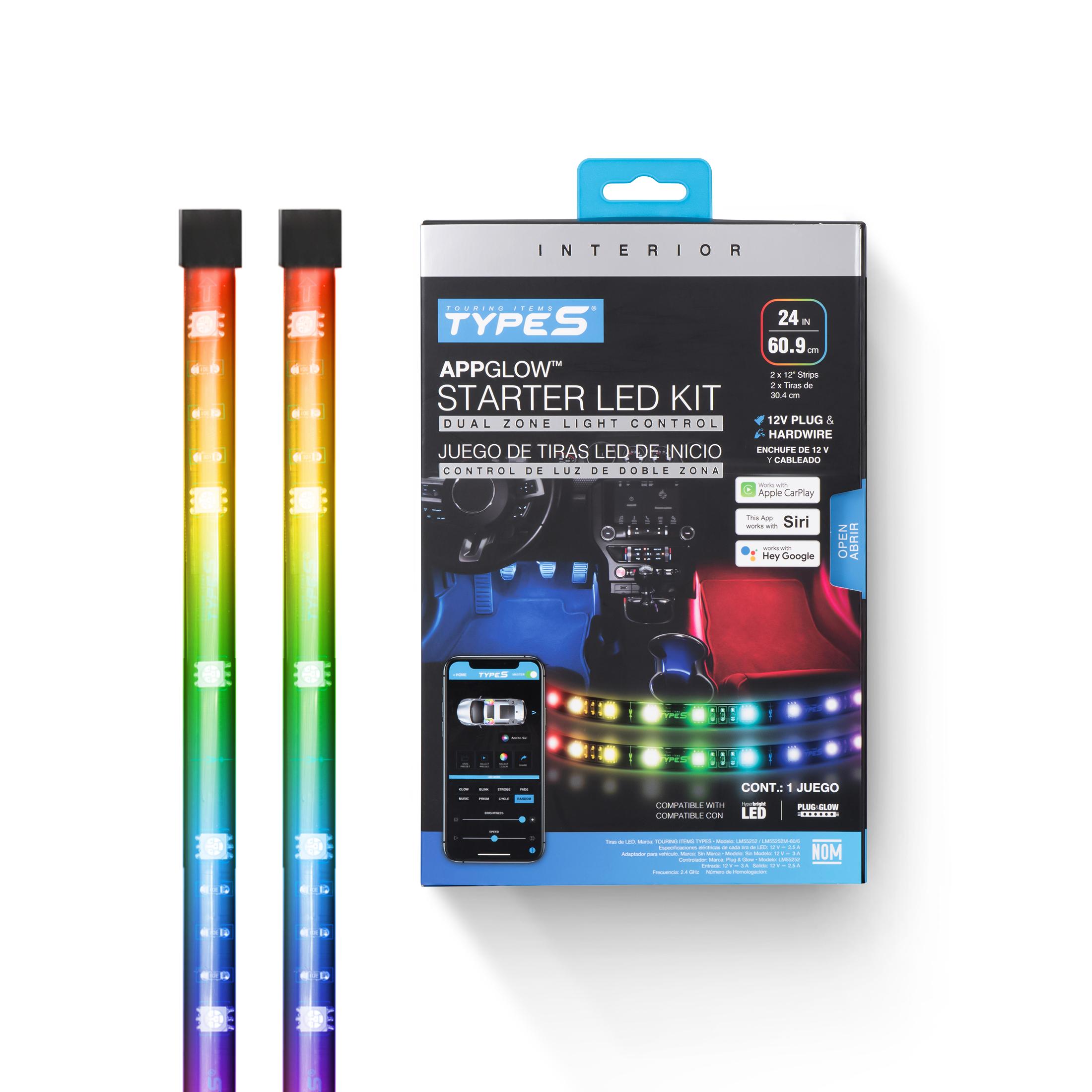 TYPE S AppGlow Ambient Lighting Kit LM55252M-60-6 | AutoZone