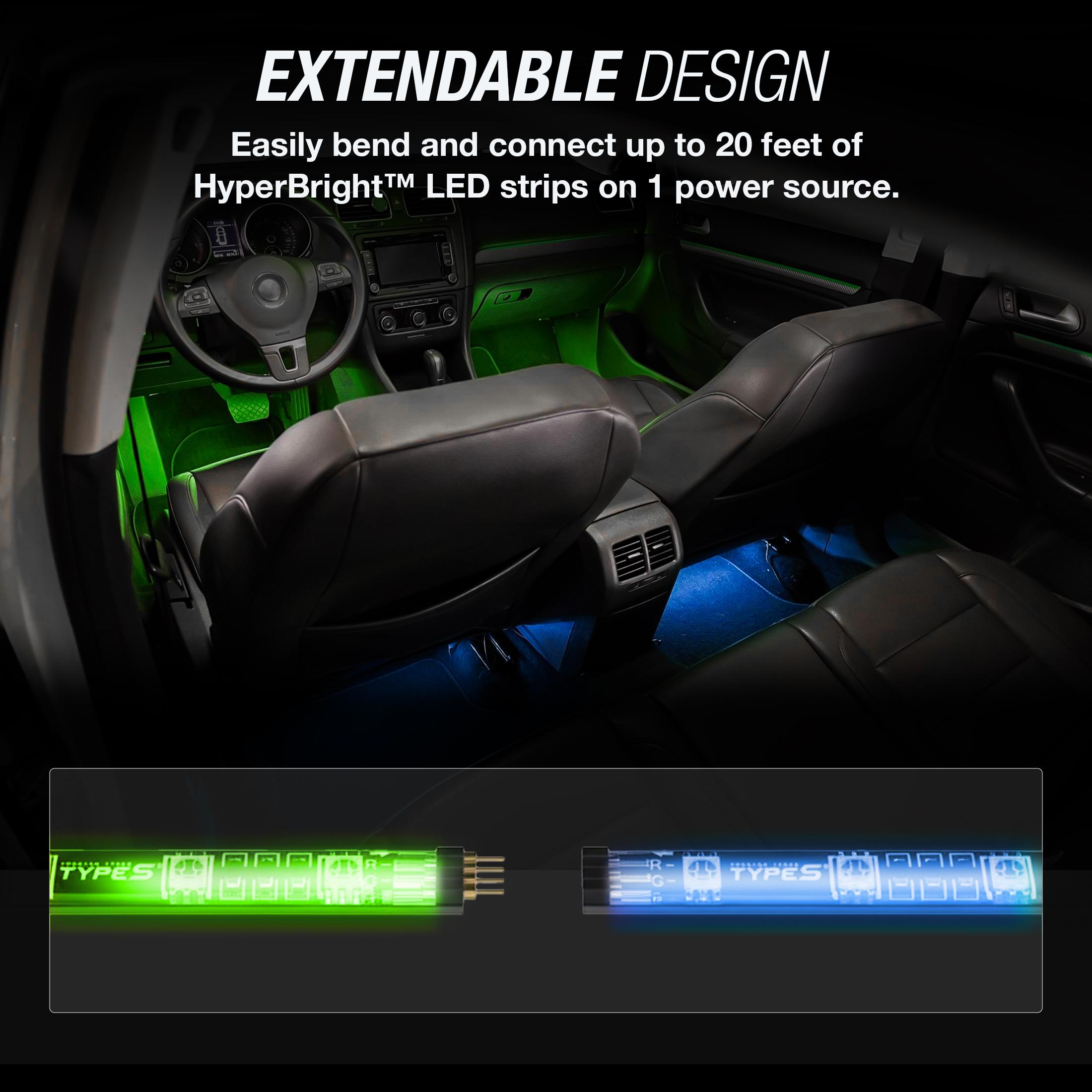TYPE S Smart LED Kits Ambient Lighting Kit LM55252M-60-6 | AutoZone