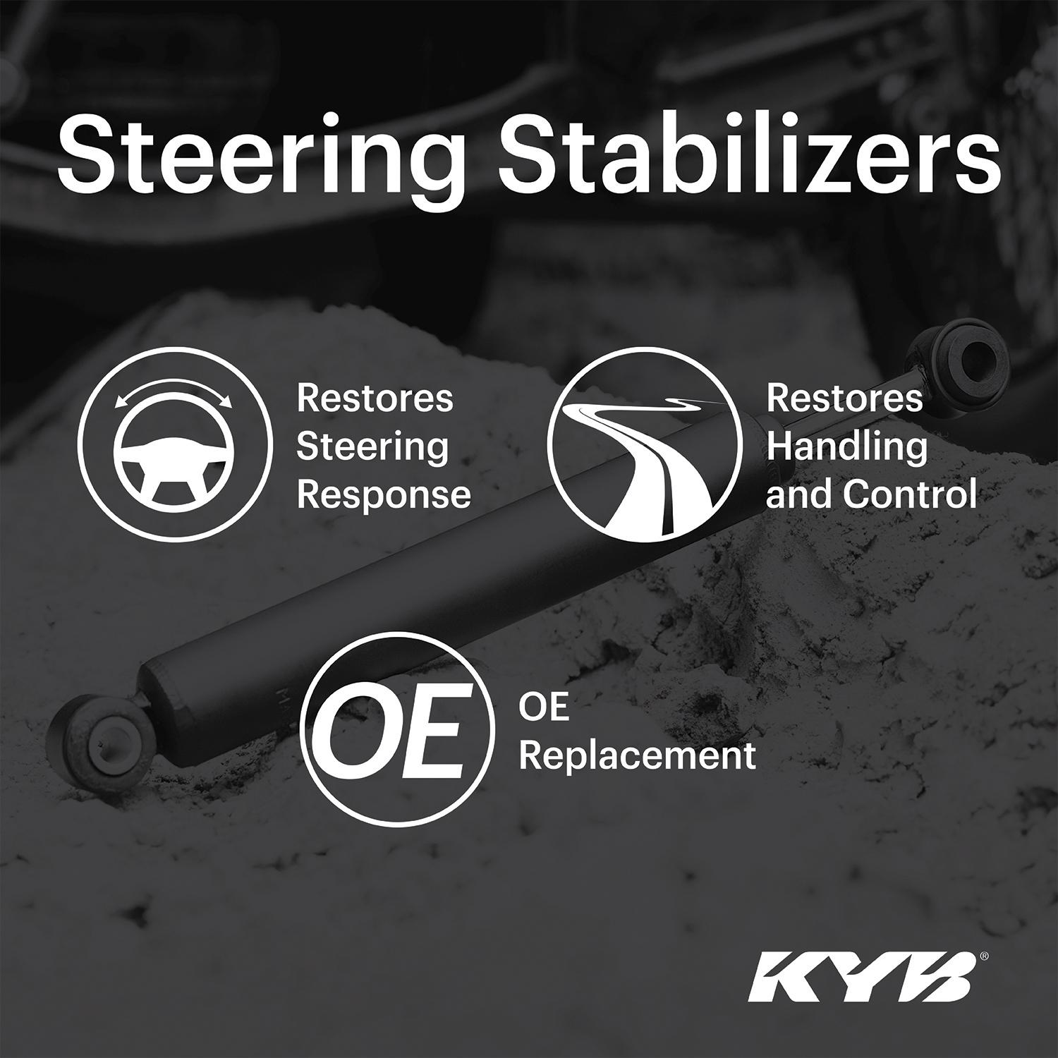 KYB Steering Stabilizer Damper SS10474 | AutoZone