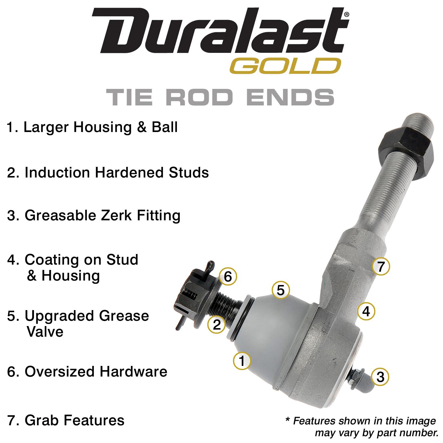 Duralast Gold Tie Rod End GES800465