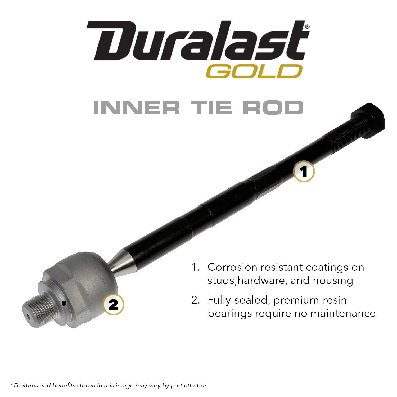 Duralast Gold Tie Rod End GES801307LF | AutoZone