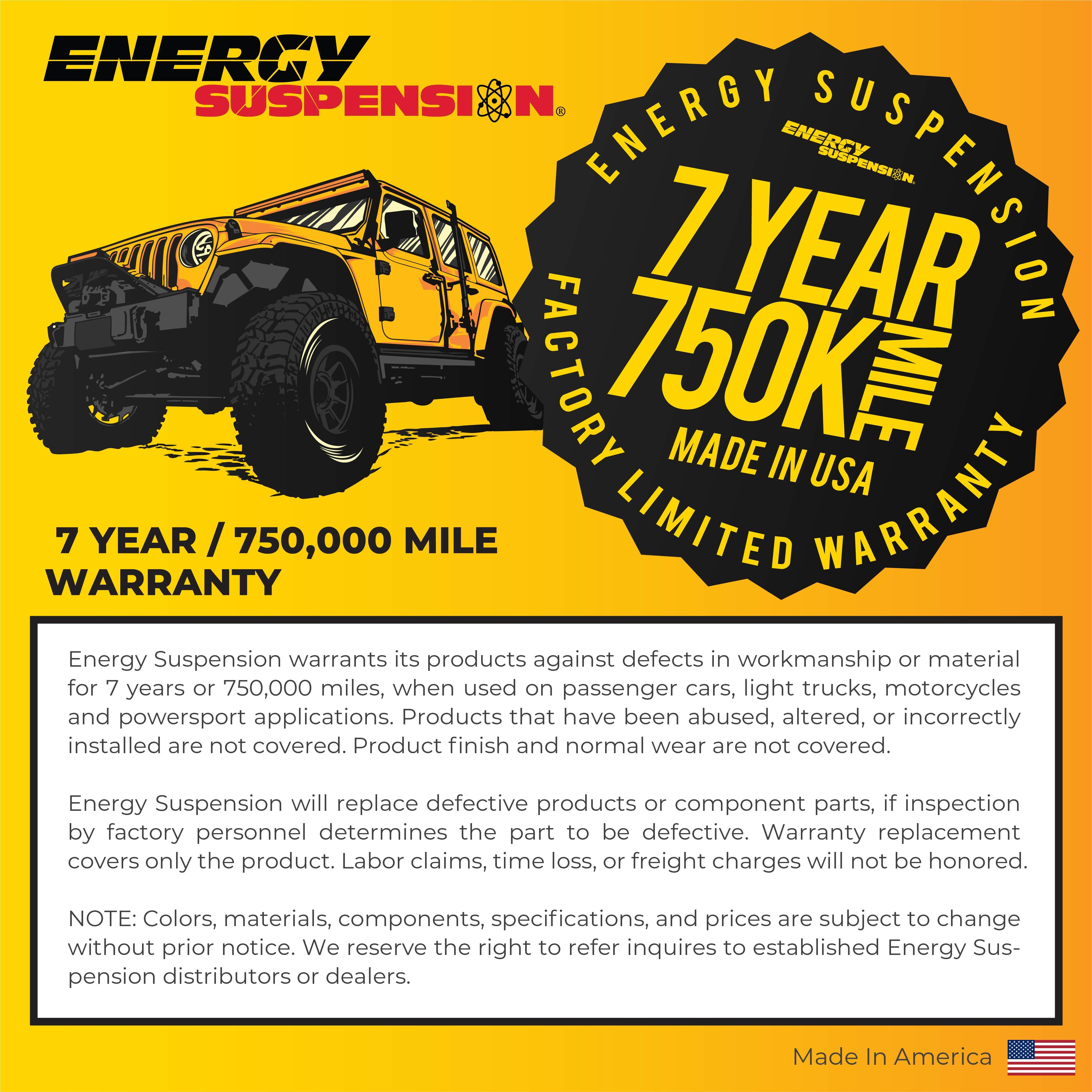 Energy Suspension Leaf Spring Bushing/Bolt 5.2102R