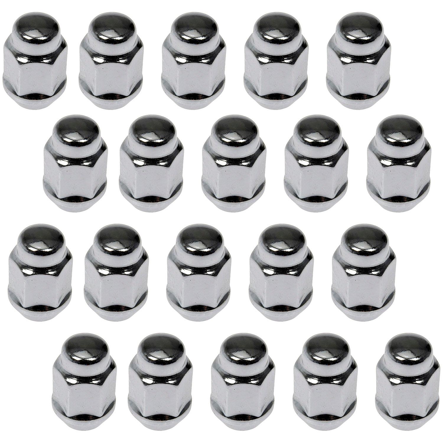Dorman D18-611607 M27-2.0 in. Black Wheel Nut Cover, Hex 22mm