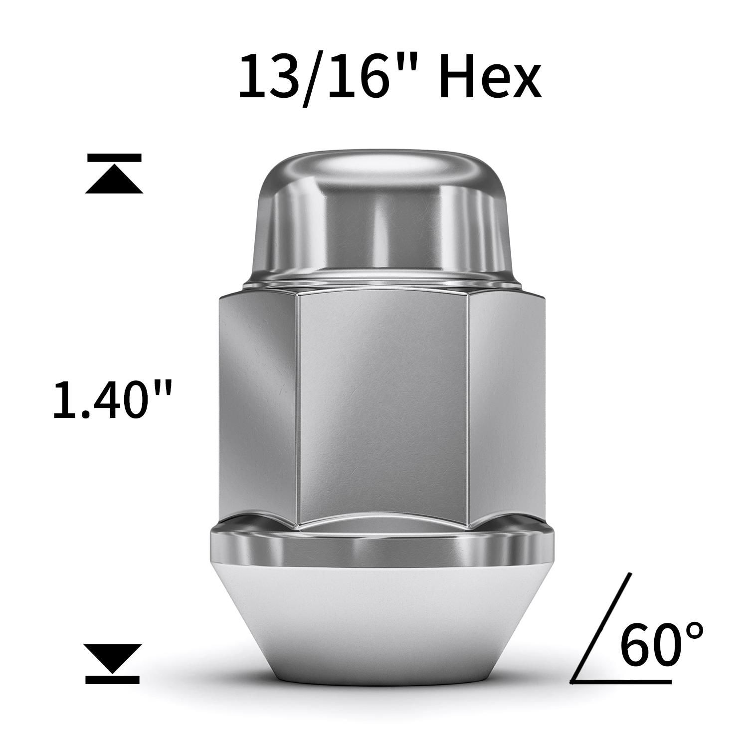 White Knight Wheel Lug Nut 117074 for Buick Skylark