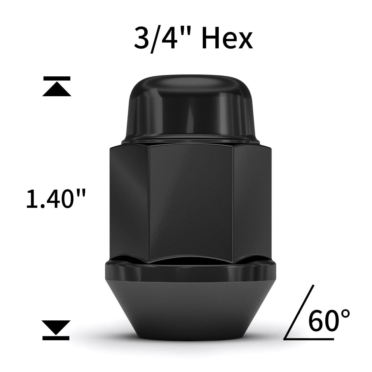White Knight Wheel Lug Nut 1707BK-5 | AutoZone