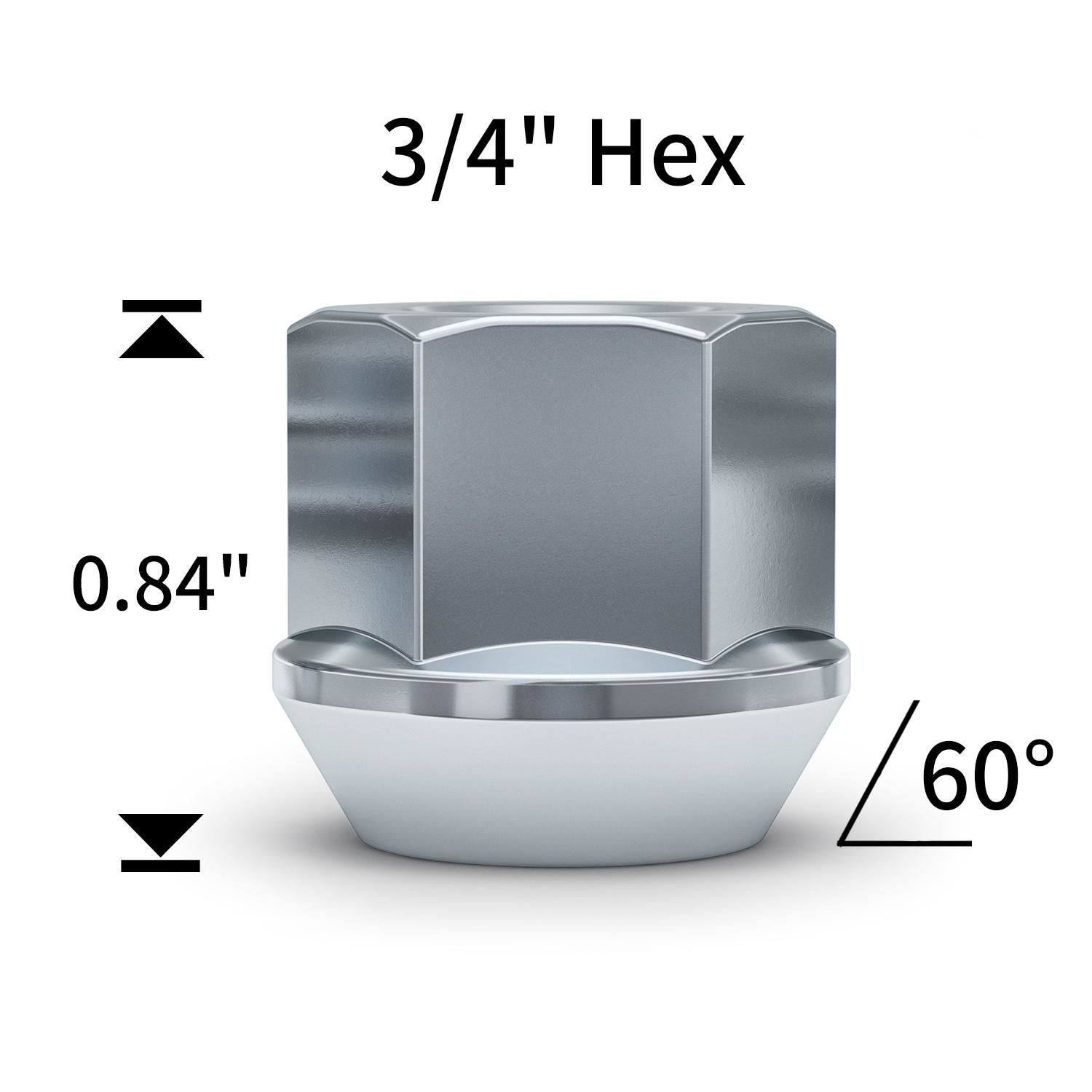 White Knight Wheel Lug Nut 213074 for Buick Skylark