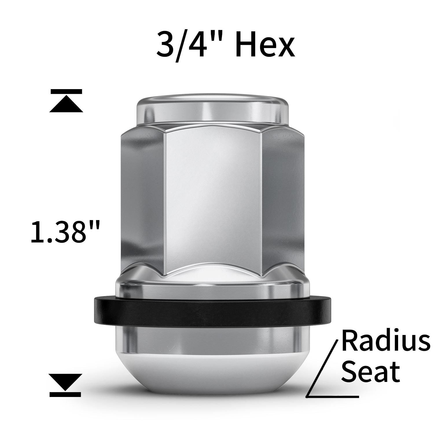 White Knight Wheel Lug Nut 419074 for Buick Skylark