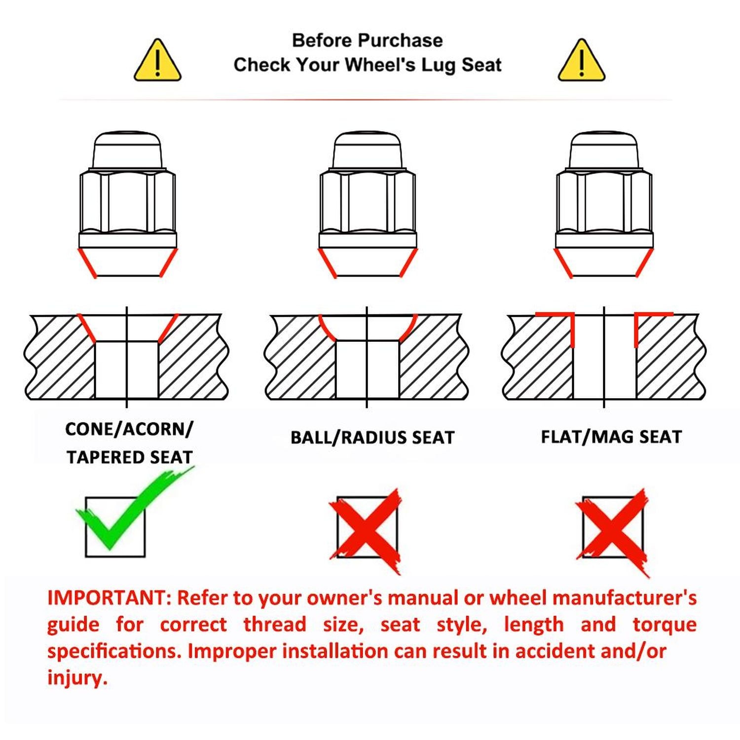 White Knight Wheel Lug Nut 721704 | AutoZone