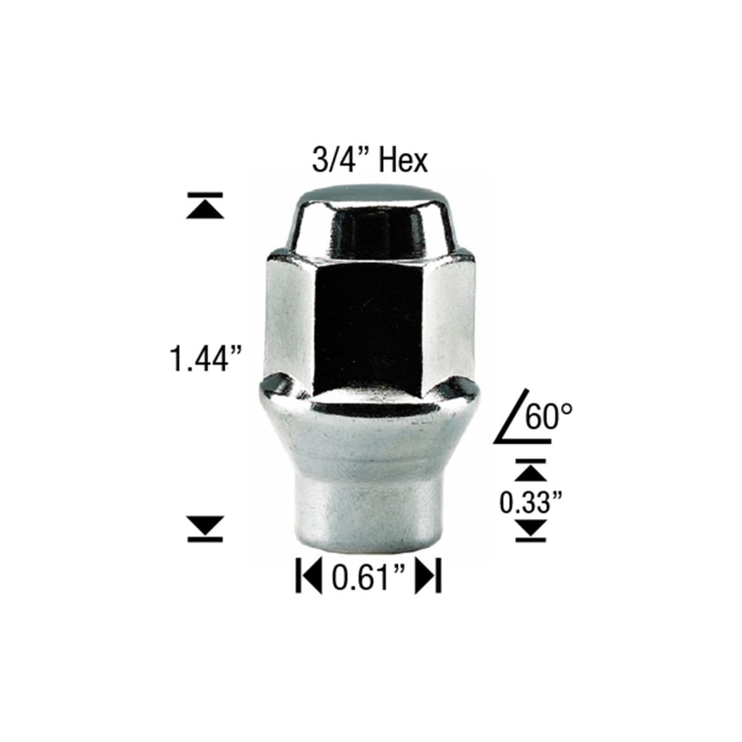 White Knight Wheel Lug Nut 7807-4 | AutoZone