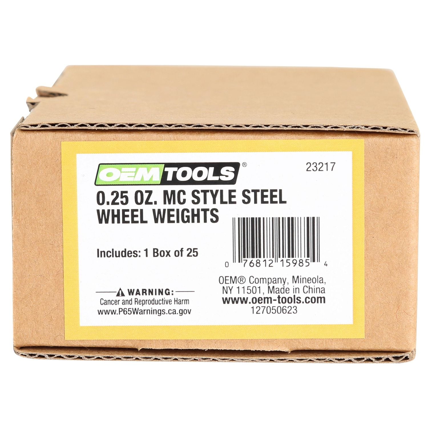 200 Pcs Mc Style Wheel Weght Assortment 0.25 - 2.00 Ounce Plasteel