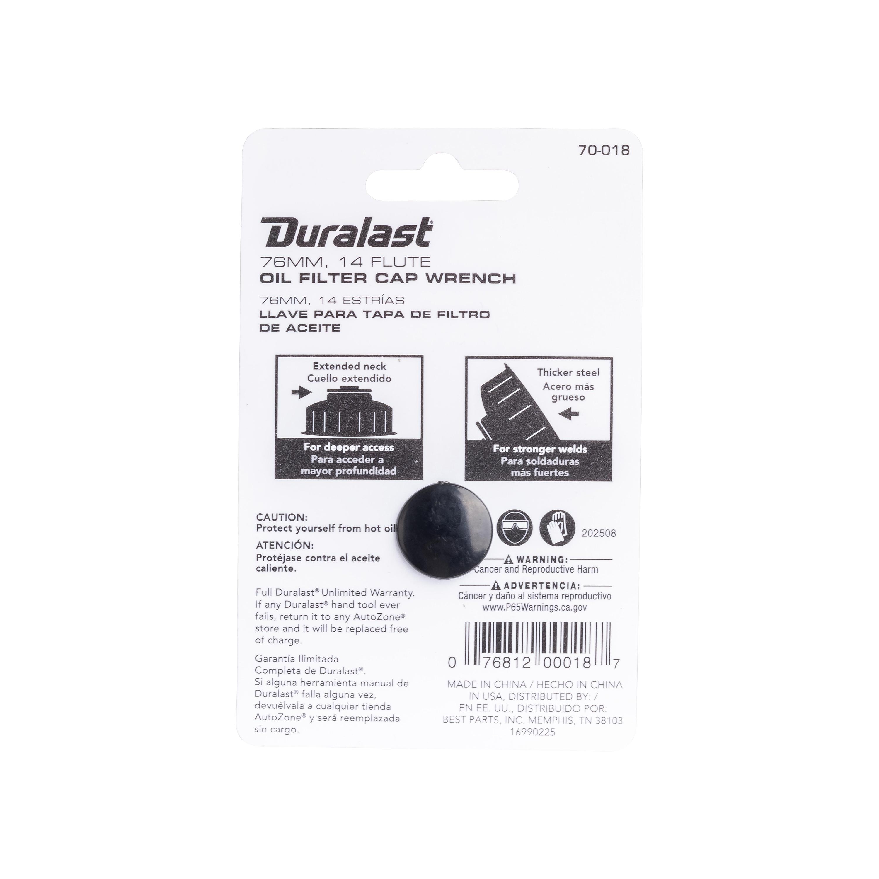 Duralast Oil Filter Wrench 70-018 | AutoZone