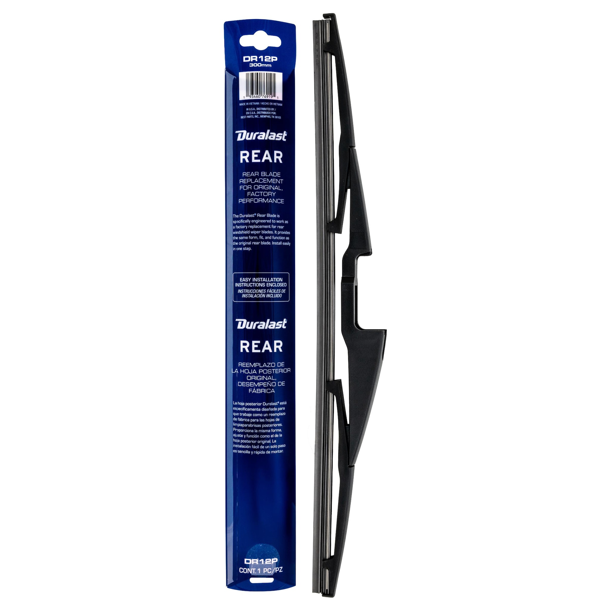 Duralast Rear 12 in Integral Wiper Blade DR12P | AutoZone